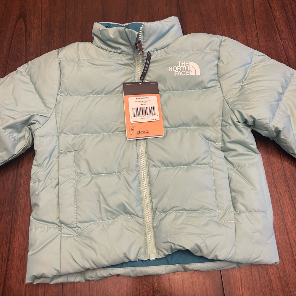 The North Face Teen Reversible North Down Jacket - Youth Wasabi X-Small (6) New - Picture 14 of 14